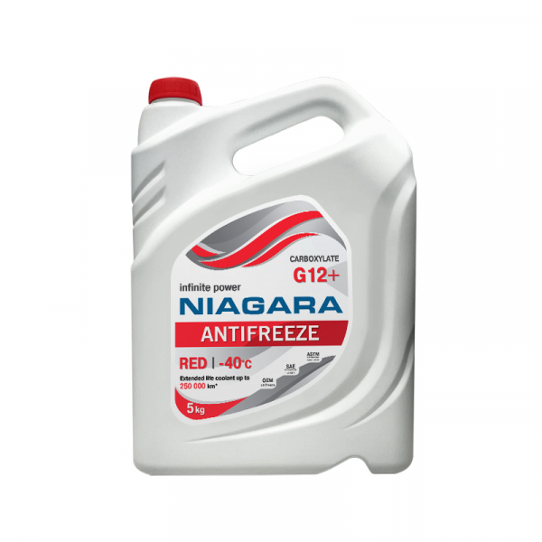 Антифриз NIAGARA RED G12+ красный -40C - 5 л. 001001001011
