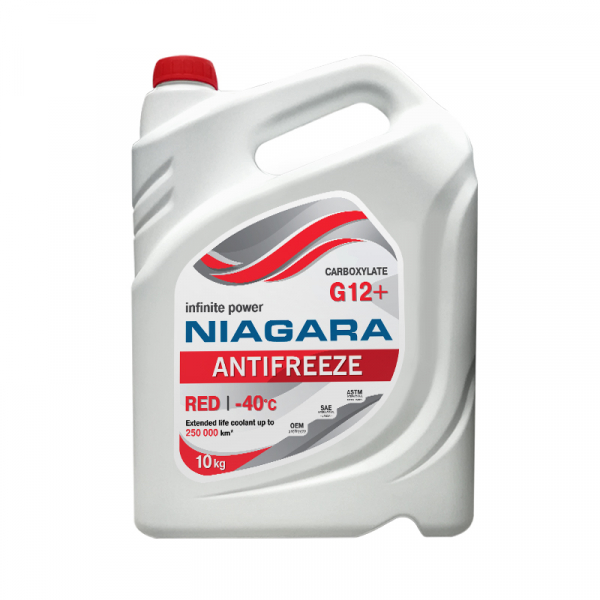 Антифриз NIAGARA RED G12+ красный -40C - 10 л. 001001001012