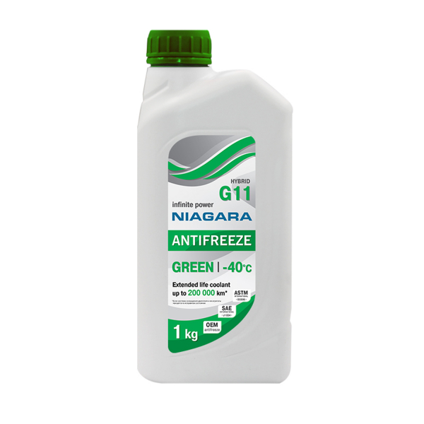 Антифриз NIAGARA GREEN G11 зелный -40C - 1 л. 001001002006