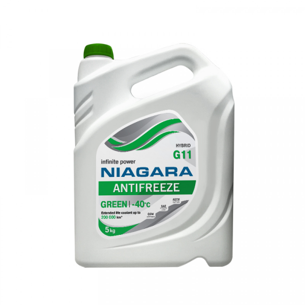 Антифриз NIAGARA GREEN G11 зелный -40C - 5 л. 001001002011