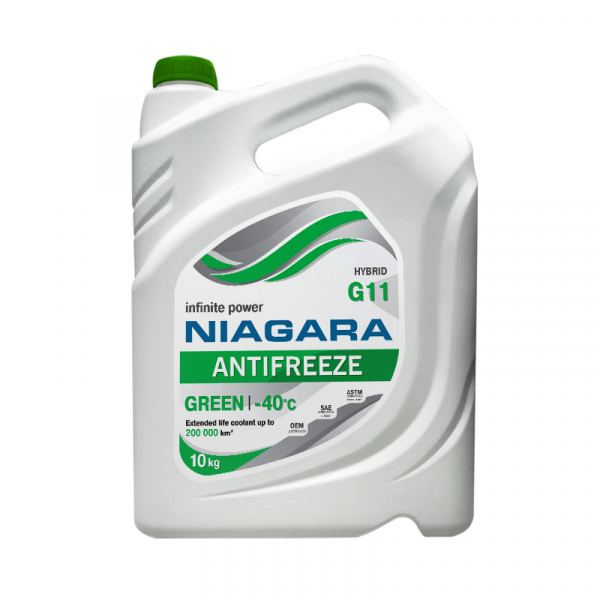 Антифриз NIAGARA GREEN G11 зелный -40C - 10 л. 001001002012