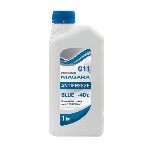 Антифриз NIAGARA BLUE G11 синий -40C - 1 л. 001001003006
