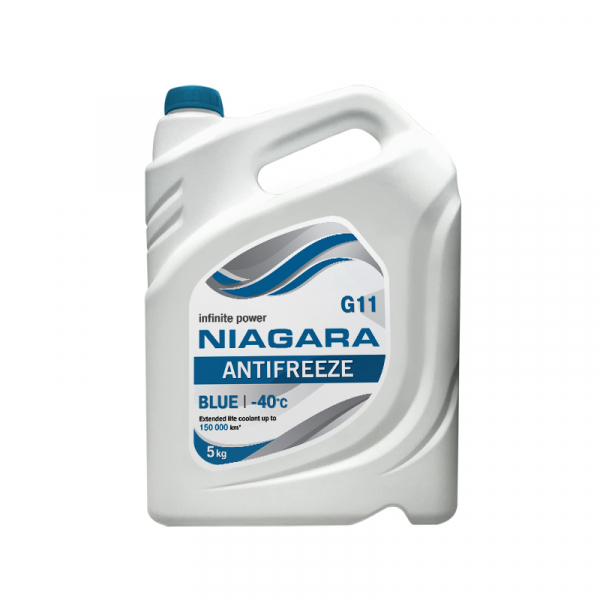 Антифриз NIAGARA BLUE G11 синий -40C - 5 л. 001001003011