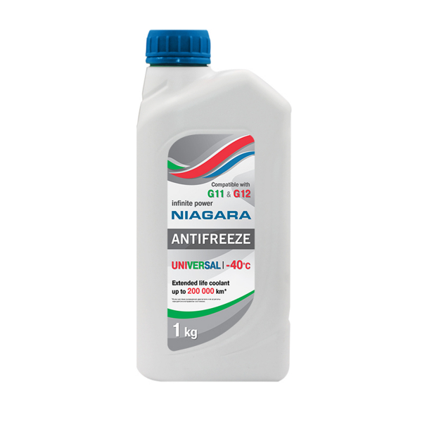 Антифриз NIAGARA UNIVERSAL G11 / G12 бесцветный -40C - 1 л. 001001005006