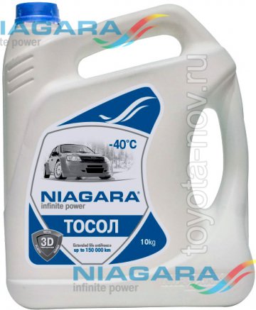ТОСОЛ NIAGARA  A-40M синий -40C - 10 л. 001003000012