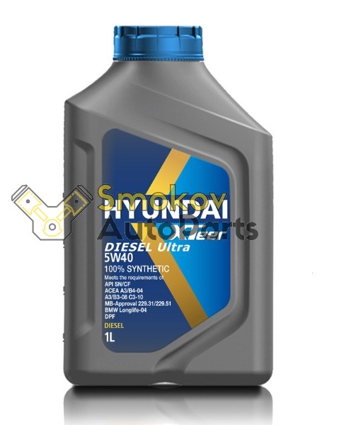 Масло HYUNDAI XTeer Diesel D800 C3 5W40 - 1 литр (229.31/229.51/229.52, Longlife-04, dexos 2)