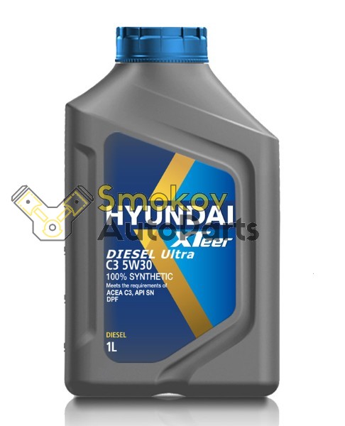 Масло HYUNDAI XTeer Diesel D700 C2/C3 5W30 - 1 литр MB-Approval 229.31/229.51/229.52VW 502 00