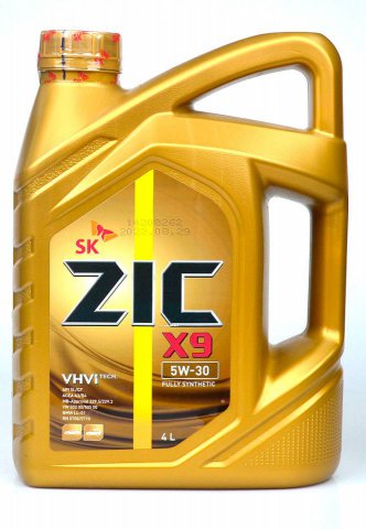 Масло ZIC X9 5W30 SL/CF синтетика 4л.