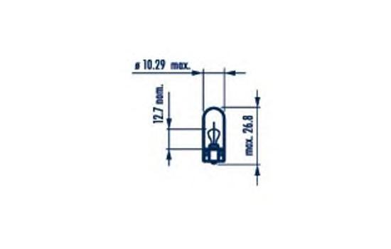 Лампа 12V W5W W2.1*9.5d (Narva 17177) (б/ц. б)