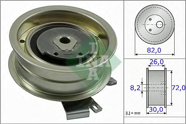 Ролик ремня ГРМ AUDI A3,A4/VW GOLF IV,BORA,PASSAT 1.6,2.0L  99= INA 531020320