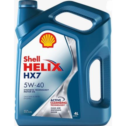 Масло Shell Helix HX7 5w40 4л 550040341