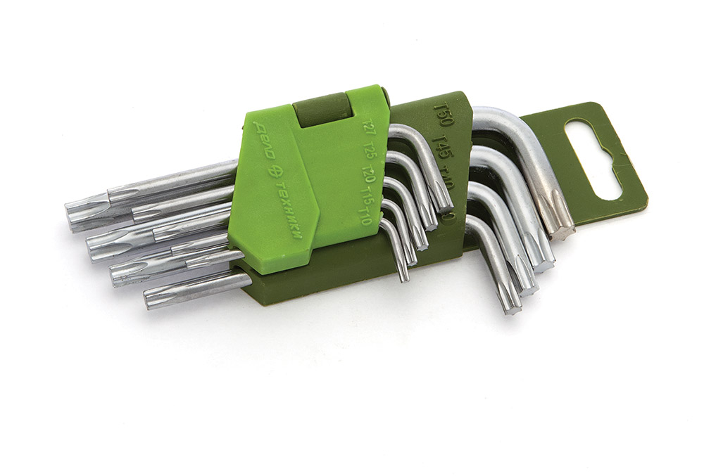 Набор звездочек TORX 9шт. КОРОТКИЕ ДЕЛО ТЕХНИКИ 563090
