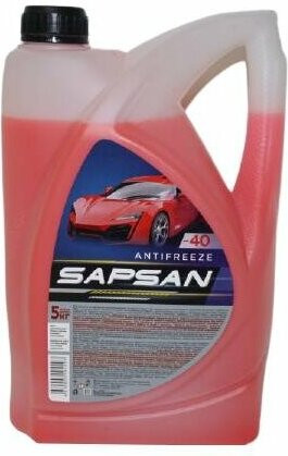 Тосол-антифриз А-40 Sapsan G-12 красный 5кг 60005