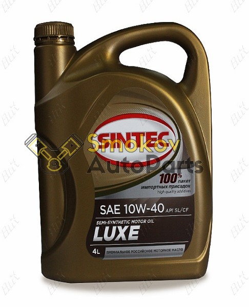 Масло SINTEC ЛЮКС 10W40 4л. SL/CF  600232
