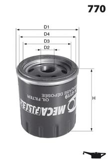 Ф.масл. LOGAN LARGUS RENAULT 7700274177 (OP 643/3)(M 20x1,5) RENAULT 7700274177