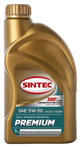 Масло SINTEC PREMIUM 5W30 синт. ACEA  A3/B4 - 1л