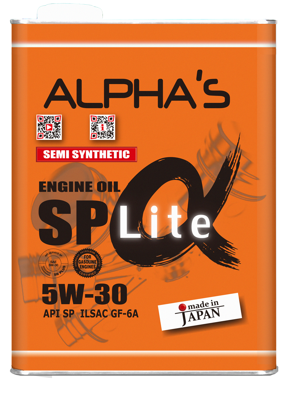 Масло ALPHAS 5W30 4л. SP Lite (ПОЛУСИНТЕТИКА) 809044