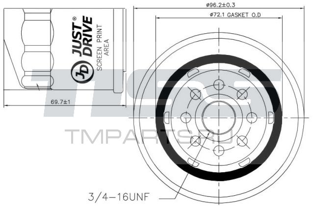 Ф.масл. ВАЗ 2108-15/GRANTA/VESTA/X-RAY JFM0017 (OP520/1)
