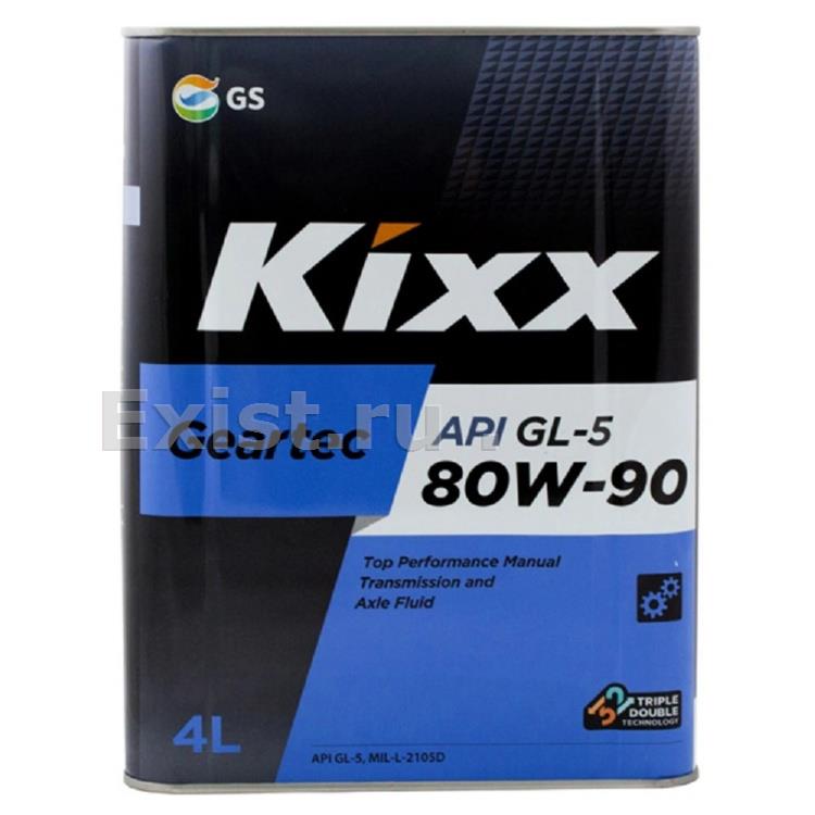Масло KIXX Geartec 80W90 GL5 4л. L298344TE1