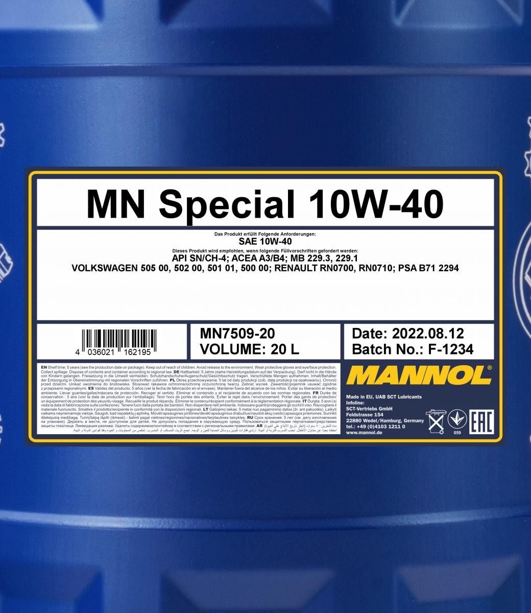 Масло MANNOL SPECIAL 10W40 SAE полусинт РОЗЛИВ