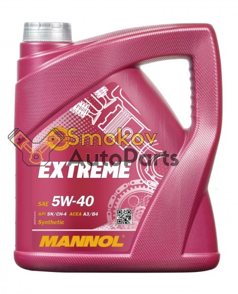 Масло MANNOL Extreme 5W40 синтетика 4л 7915 1021 MN7915-4