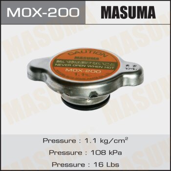 Крышка радиатора японские/корейские авто 1,1 бар MASUMA MOX-200