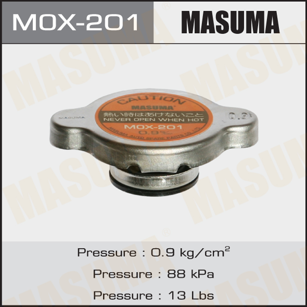 Крышка радиатора японские/корейские авто 0,9 бар MASUMA MOX-201