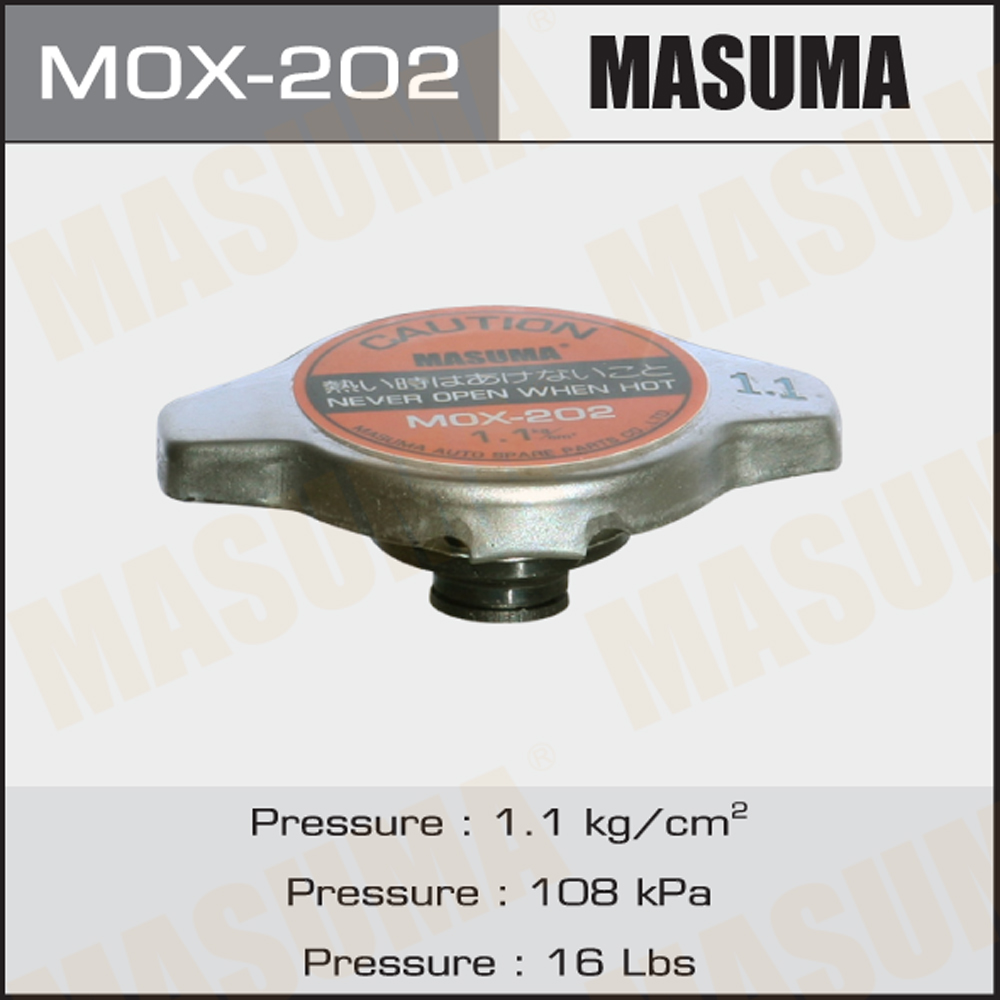 Крышка радиатора японские/корейские авто 1,1бар MASUMA MOX-202