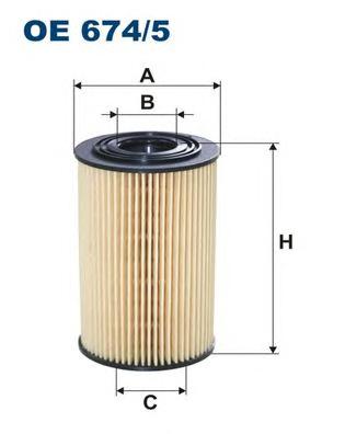Фильтр масляный картридж FILTRON OE6745