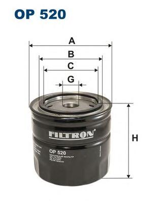 Ф.масл. ВАЗ 2101-07 Filtron OP520 ВАЗ 2101-07 в инд. упаковке (UNF 3/4-16)