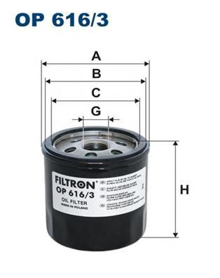 Масляный фильтр FILTRON OP6163 VW Polo