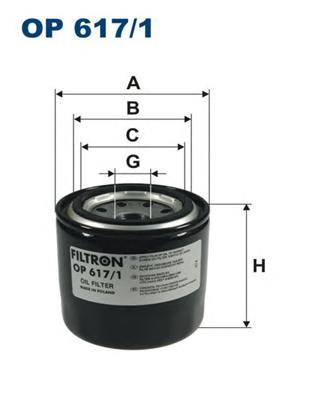 Ф.масл. Filtron OP617/1 OPEL