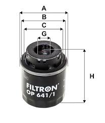 ФИЛЬТР МАСЛЯНЫЙ VAG 1.2/1.4 TFSI 06- (Filtron) OP6411 Filtron OP6411