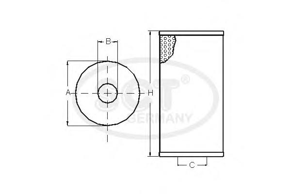 Ф.масл. ГАЗ-2410,  ДВ.402 SCT SH 415 (OM614)