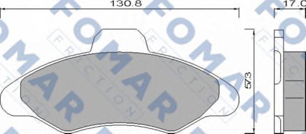 Комплект тормозных колодок, дисковый тормоз SCT