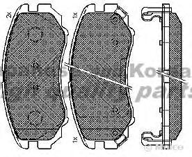 Колодка торм. HYUNDAI, KIA перед. (комплект 4 шт.) HYU/KIA SOUL 09-/TUCSON 04-10/ELANTRA 06-11/SPORT