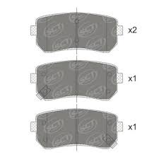 Колодка торм. HYUNDAI, KIA задние (комплект 4 шт.) HYUNDAI, KIA SCT SP719