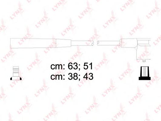 Провод свечи силик. ВАЗ 2108-09,2110, 1117-19 8кл. инжек. T684H  (пр-во TESLA)