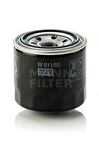 Ф.масл. KIA, Hyundai  MANN-FILTER W81180 (OP617)(M 20x1,5)